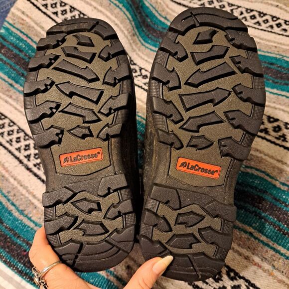 LACROSSE WINTER DUCK BOOTS THINSULATE LINERS KIDS SIZE 5 BROWN LEATHER WARM - Picture 8 of 8